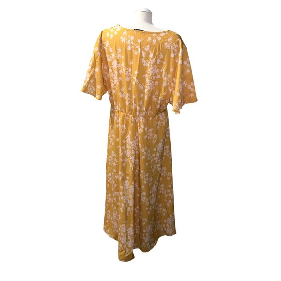 BloomChic Ditsy Floral A Line V Neck Short Flutter Sleeve Midi Dress Sz 18/20 (2 - Picture 2 of 15